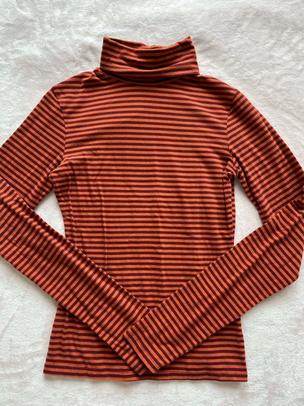 Striped Turtleneck Top
